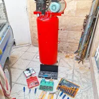 پمپ باد۲۵۰لیتری بکس بادی اچارابزار مکانیکی کمپرسور
