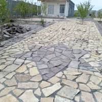 بنا استرسفید کاری دیوار چینی سنگ فرش تایل سنگ تاوه