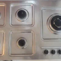 گاز ۵ شعله استیل بیمکث|اجاق گاز و لوازم برقی پختوپز|قائن, |دیوار