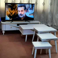 میز تلوزیون مبل راحتی چستر میز جلو مبلی میز عسلی|مبلمان خانگی و میز عسلی|قم, نخودی|دیوار