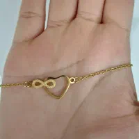 دستبند زنانه قلب و بینهایت