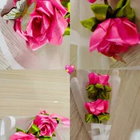 گل روبانی دو شاخه دلبر