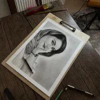 تابلو طراحی سیاه قلم