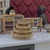 ظروف پذیرایی چوبی مهره دار|ظروف سرو و پذیرایی|یزد, |دیوار