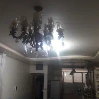 لوستر ۵شاخه هر شاخه دو طبقه جمعا ده لامپ میخوره|لوستر و چراغ آویز|خمینی‌شهر, |دیوار