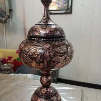 خدمات  حکاکی روی ظروف مسی  الماس تراش|صنایع دستی و سایر لوازم تزئینی|اصفهان, ارغوانیه|دیوار