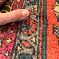 ۶متری دستبافت نقشه ماهی سرمه ای حاشیه قرمز|فرش|تهران, یوسفآباد|دیوار