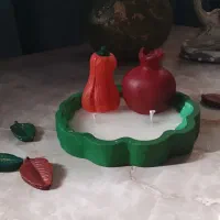 شمع یلدایی و سازهای سنگی|صنایع دستی و سایر لوازم تزئینی|پاکدشت, پارچین|دیوار