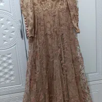 پیراهن مجلسی کاملا نو رنگ‌ رزگلد
