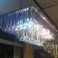 لوستر کریستالی مدل پانیز شماره ۳۷۲|لوستر و چراغ آویز|قم, نیروگاه|دیوار