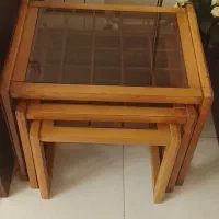 عسلی سه تایی چوبی