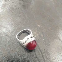 انگشتره نقره با نگین عقیق اصل|جواهرات|ارومیه, |دیوار