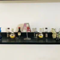 جا شمعی ۲ عدد وچراغ ودونه ای ۱۵۰ شیشه دکوری همش۱۰۰