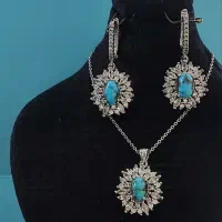 نیمست نقره فیروزه نیشابور عیار 925|جواهرات|تهران, سازمان برنامه شمالی|دیوار