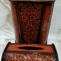 جا دستمال و‌سطل قدیمی