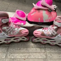اسکیت صورتی دخترانه چراغ دار از سایز ۳۳ تا ۳۶|دوچرخه، اسکیت، اسکوتر|تهران, نیروی هوایی (پیروزی)|دیوار