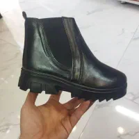 نیم بوت بغل کش زنانه پشت چرم