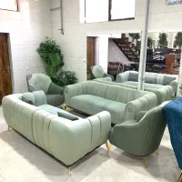 مبل راحتی ۸ نفره با میز وسط و تخته نرد هدیه