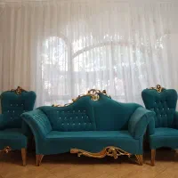 مبل نیمه استیل آبی
