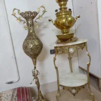 میز گلدون برنجی