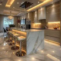 اجرای صفحات کابینت کوارتز پرسلان با بهترین متریال