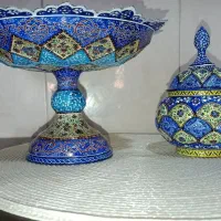 ظروف مسی با میناکاری اصفهان|صنایع دستی و سایر لوازم تزئینی|قم, هفت تیر|دیوار