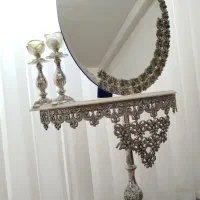 آینه و شمعدان برنز