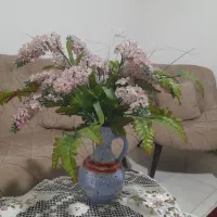 گلدان مکرومه باگل مصنوعی وجاحوله ای مکرومه|گل مصنوعی|کرمانشاه, |دیوار