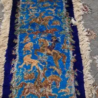 تابلو فرش دستبافت شکارگاه
