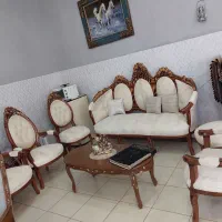 *مبل ۹نفره تمام کاردست زیبا*|مبلمان خانگی و میز عسلی|بروجرد, |دیوار