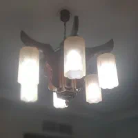 لوستر چوبی ..کاملا سالم و در حد نو|لوستر و چراغ آویز|تهران, حکیمیه|دیوار