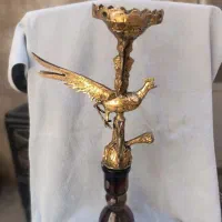 قلیان برنزی طاووس