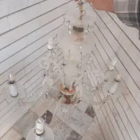 لوستر اشکدار شش شعله