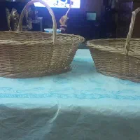 سبد حصیری مناسب برای تزیین..|صنایع دستی و سایر لوازم تزئینی|قم, سراجه (۱۵ خرداد)|دیوار