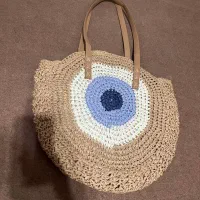 کیف حصیری با طرح چشم نذر