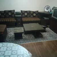 فروش مبل همراه با کنسول سه گوش و میز جلومبلی
