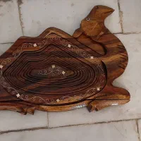 ظرف اجیل هندی دکوری چوبی|ظروف سرو و پذیرایی|مشهد, راهنمایی|دیوار