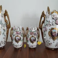 ** تعدادی چینی گل برجسته نو خیلی خاص و شیک گلدان|ظروف سرو و پذیرایی|شیراز, سینما سعدی|دیوار
