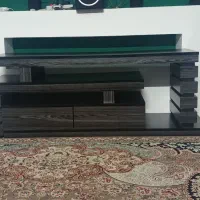میز تلویزیون رنگ خاکستری ومشکی