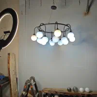 لوستر مولکولی حبابی عصایی|لوستر و چراغ آویز|پردیس, شهرک صنعتی کمرد|دیوار