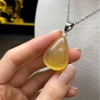 آویز کهربا، گارنت سبز، لعل