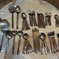 ظرف میوه برنجی هندی و سرویس قاشق چنگال ظروف دیگر|ظروف سرو و پذیرایی|تهران, چیتگر شمالی|دیوار