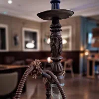 قلیان تنه چوب سُرخ ۴۳سانت