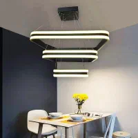 لوستر سقفی مربعی سه لاین نور کد 00884