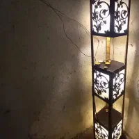 چراغ خواب چوبی سه شعله