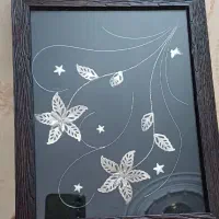 گل نقره شاخه ای مربع ای