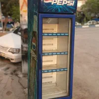 یخچال پپسی نوشابه  تک در ایستاده چرخ دار سوپری