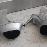 کفش مجلسی پاشنه بلند نقره ای