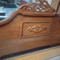 تخت دونفره چوبی وکفی