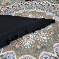 روسری  مشکی با پارچه ژاگارد